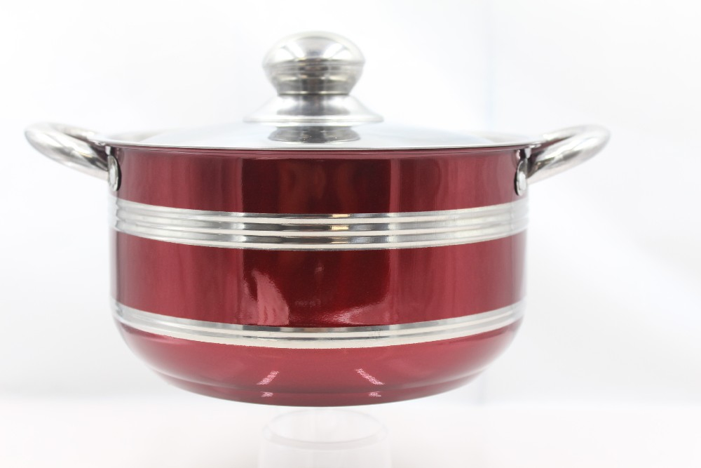 Induction Stove Color Painting Coating Stainless Steel Kitchenware Cooking Pots Cookware Set
