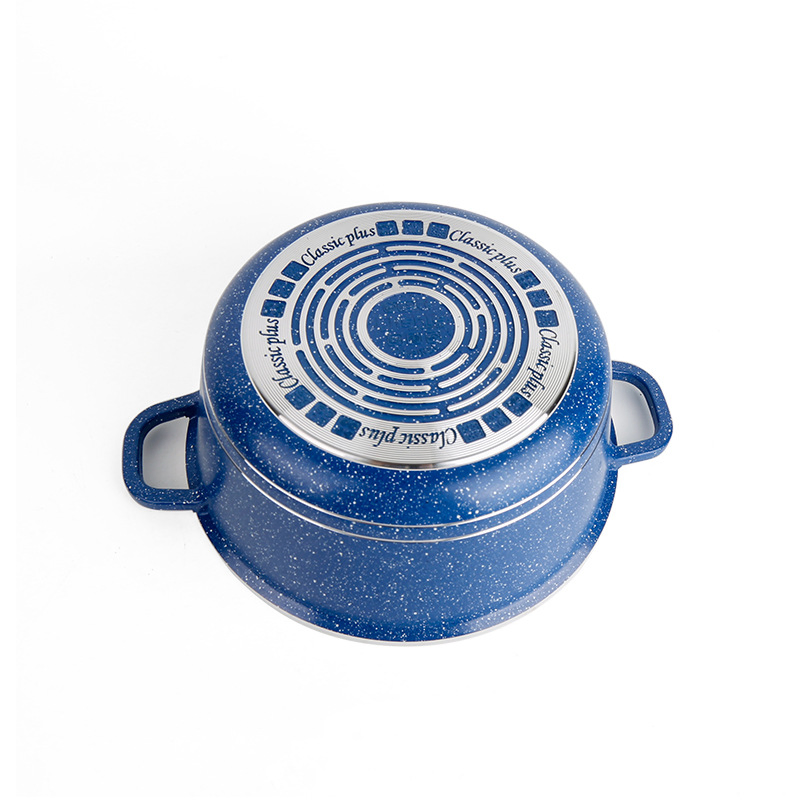 China Factory Manufacturer Dessini Disine Regina Granite Cookware Set Non-Stick Nonstick Non Stick Aluminum Die Cast Granite Cooking Pot Set Cookware Sets Sale