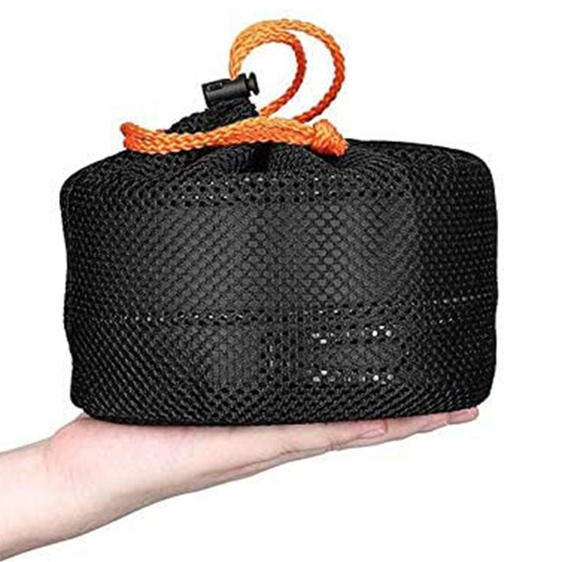 2~3 Person Camping Cookware Mess Kit With Kettle Non Stick Pot Outdoor Cookware Non-Stick Lightweight Pots Set for Camping
