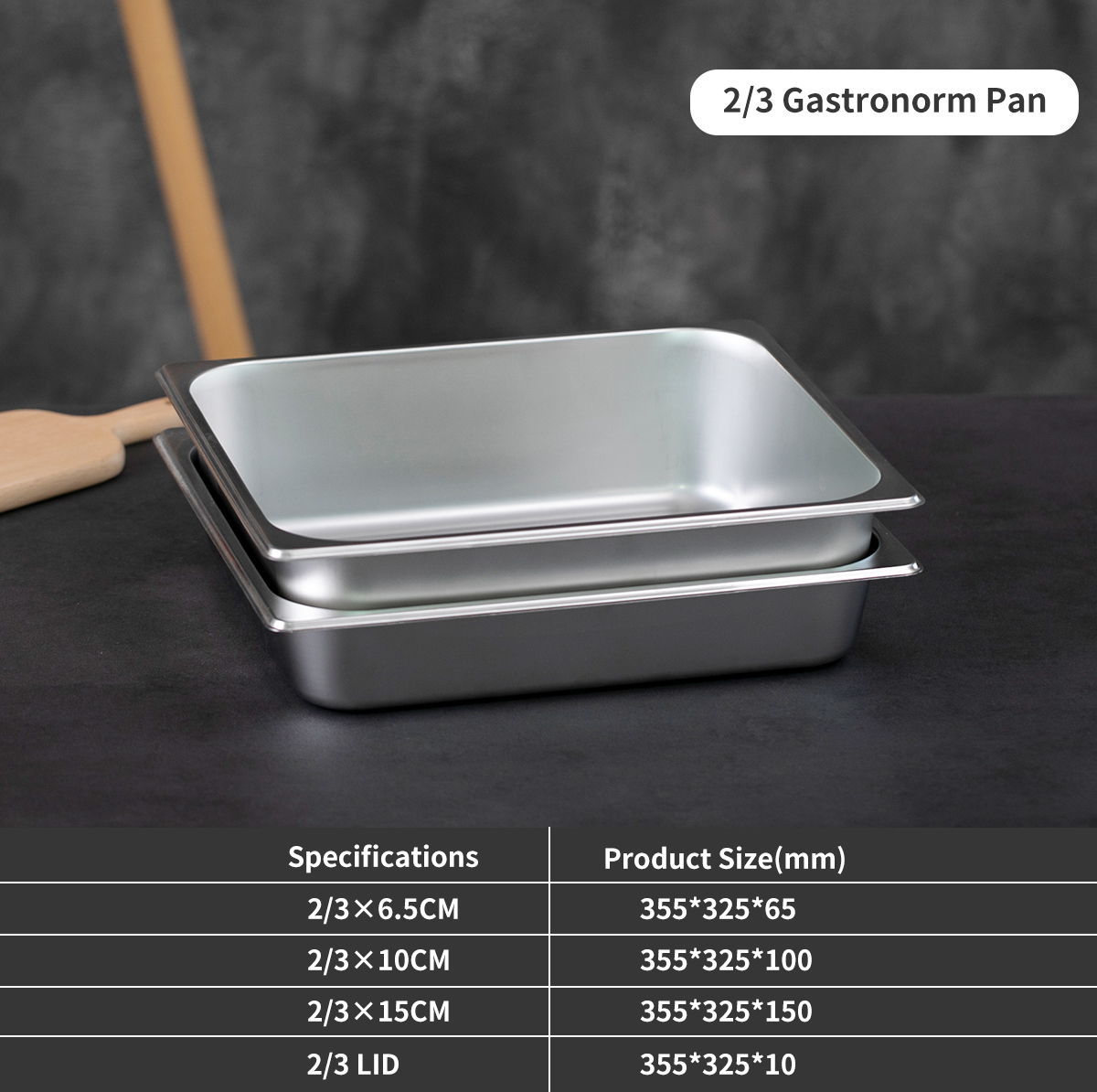 2/4 150MM Stainless Steel European Style Anti-jamming Perforated Gastronorm Container Bulk Supply Food Pan 0.55mm Thick Hotel