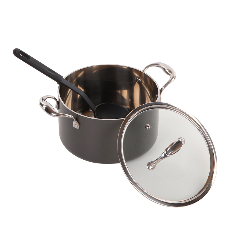 Hot Sale 15PCS Aluminum Dutch Oven Sets Hard Anodized Cookware Set for Home Cooking