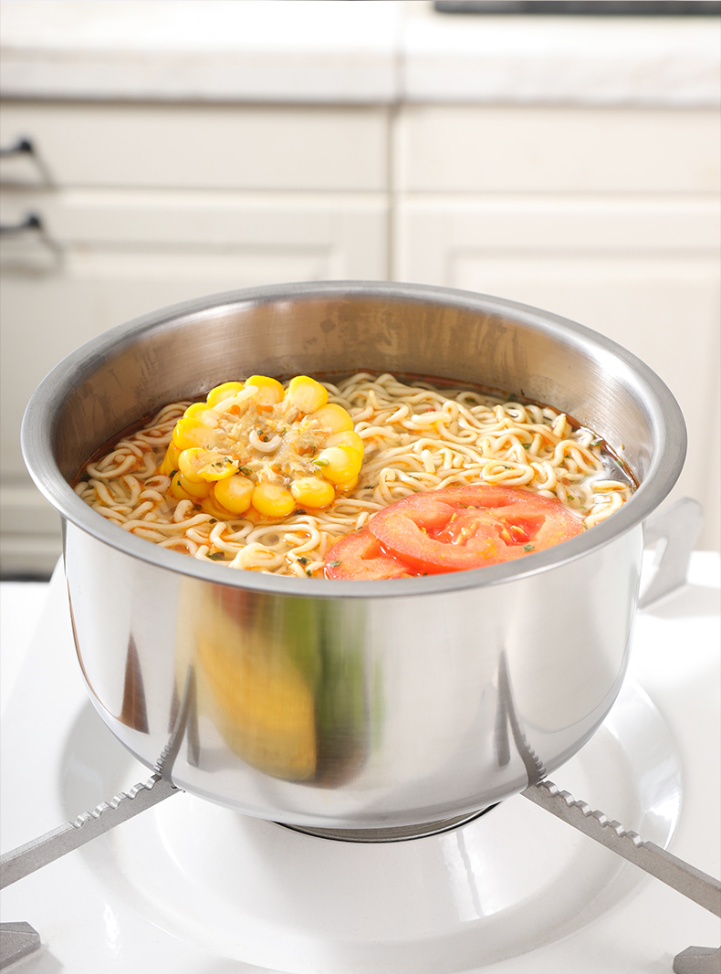 Wholesale Kitchen Cooking Stock Pot Set Modern Stainless Steel 3PCS Cookware with Cover Sustainable Camping Cookware