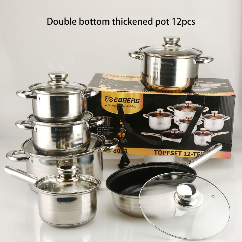 Professional-grade Stainless Steel Cookware Set Superior Soup Stock Pots Stylish Kitchen Wares Chefs Dishwasher Oven Safe