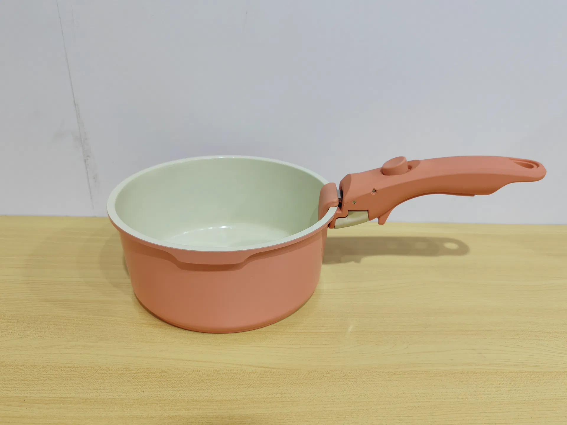 Pink Detachable Ceramic Frypan Nonstick Removable Kitchen Cooking Pot Saucepan Cookware Set
