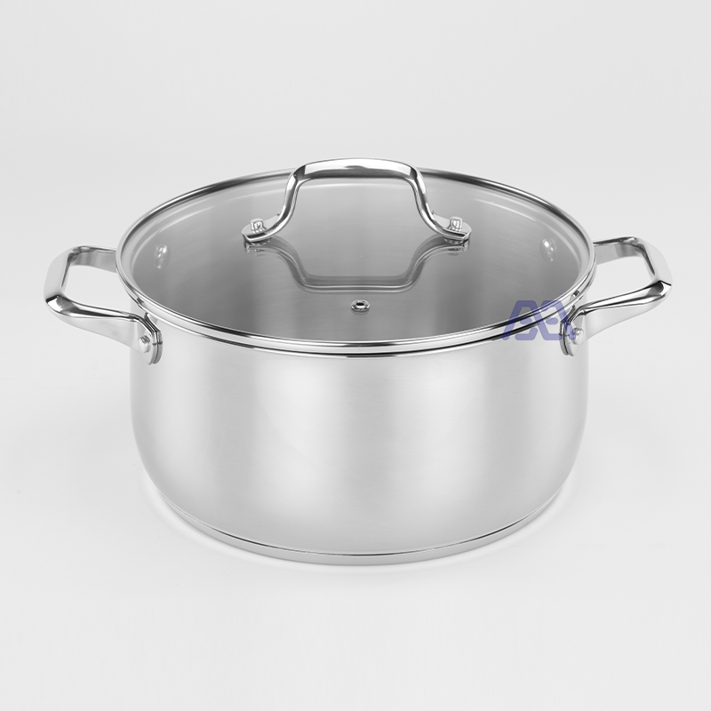 AXA Stainless Steel Pots and Pans Set Ceramic Nonstick, 4 Pcs Professional Home Chef Kitchen Cookware Set Free of PTFE/PFOA/PFAS