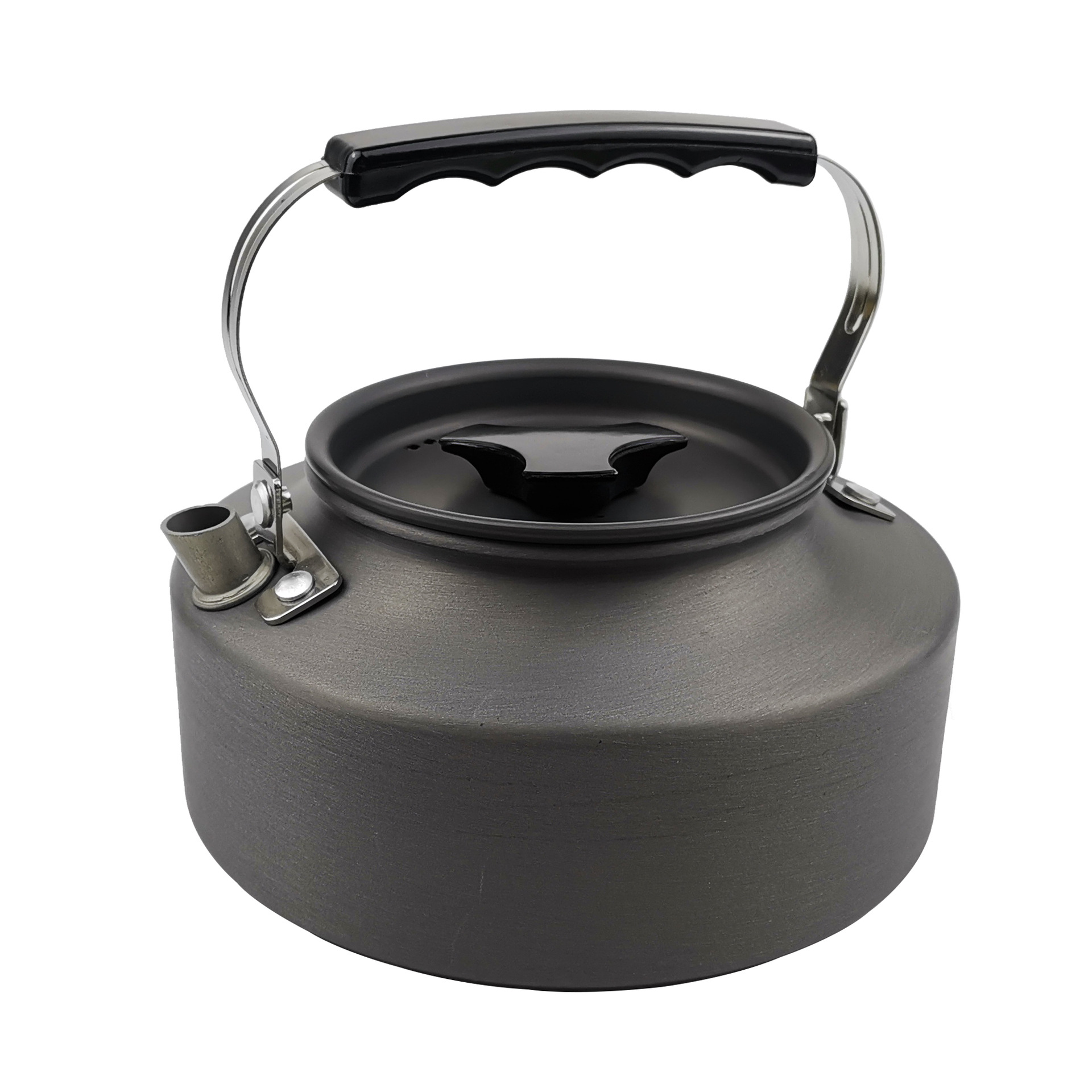 Outdoor Camping Induction Compatible Portable Cookware Set for 2-3 People with Folding Design Travel-Friendly Teapot Combination