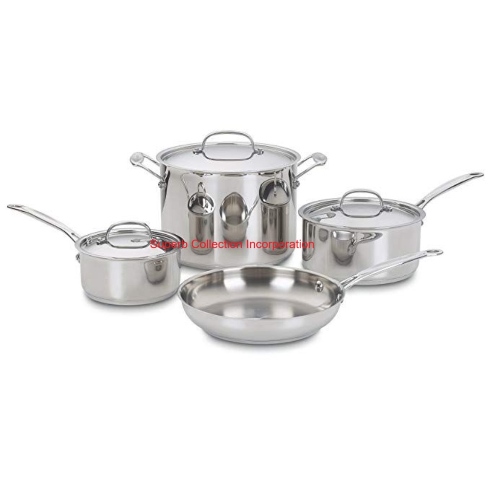 Premium Stainless Steel Cookware Set Induction Ready Professional Chef's Classic Pot &amp; Pan Collection In Wholesaler Price