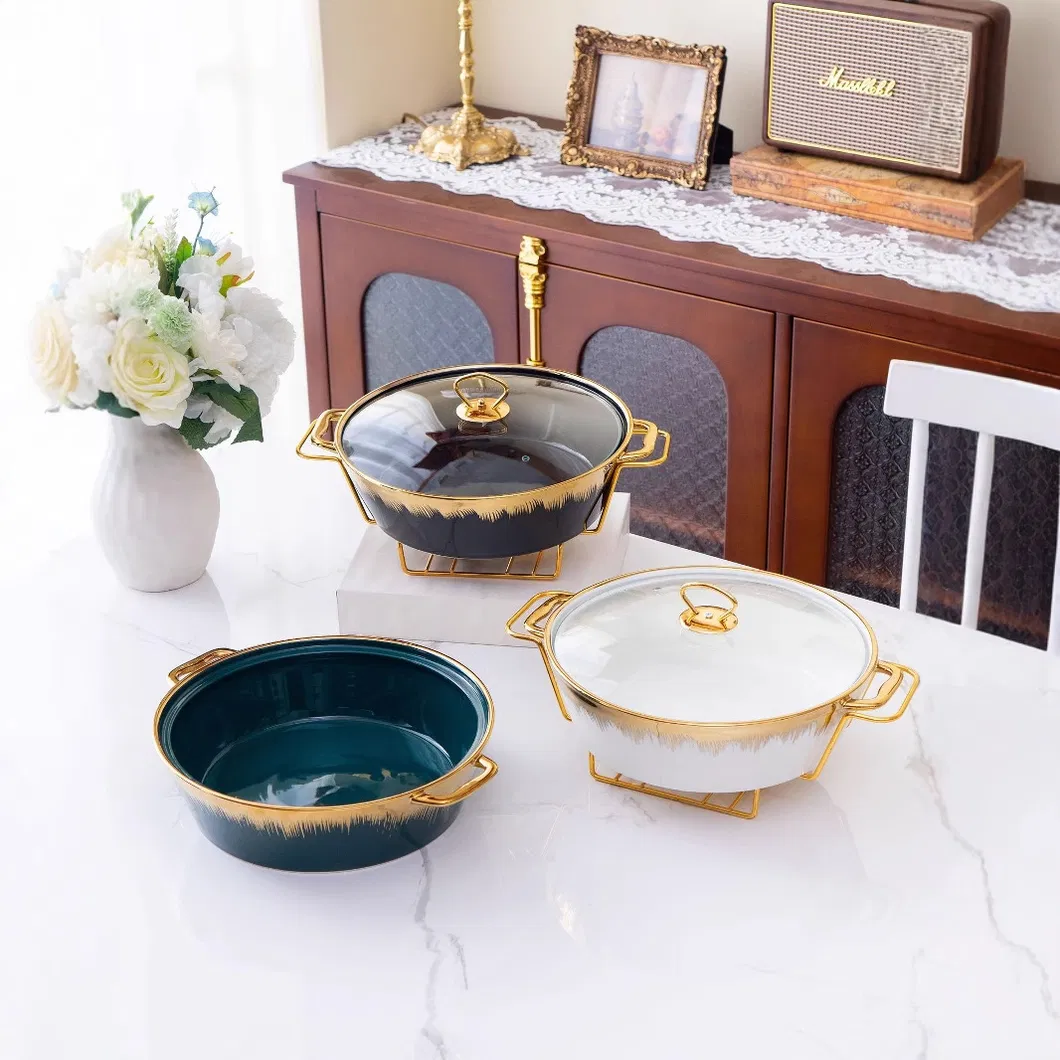 Rectangular Porcelain Casserole Trays Ceramics Chafers, and Buffet Sets Mi29697
