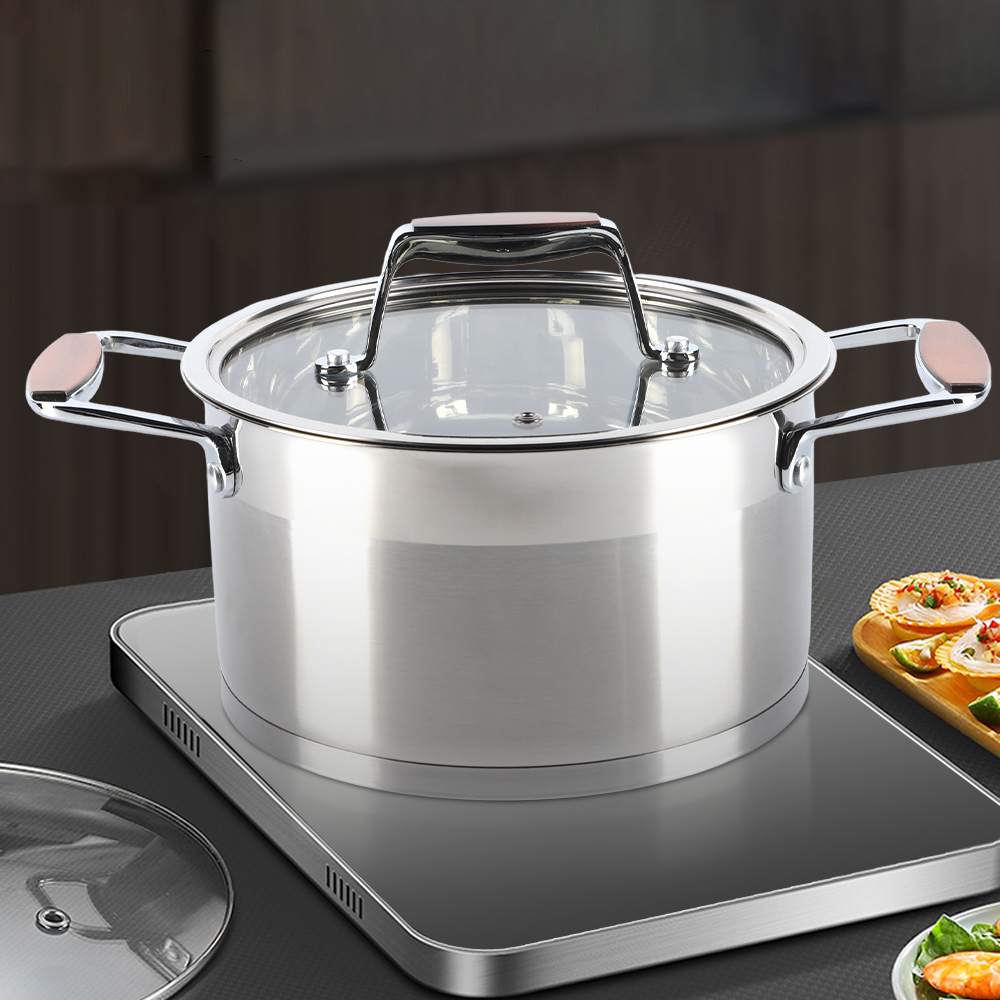 Latest and Most Popular 10 Pcs Stainless Steel Kitchenware Pan and Pot Set Cookware Set Cooking Stackable Pot for Home Cooking