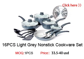 Popular Non Stick 16PCS Set Durable Casserole Pot Fry Pan Aluminum Cooking Set