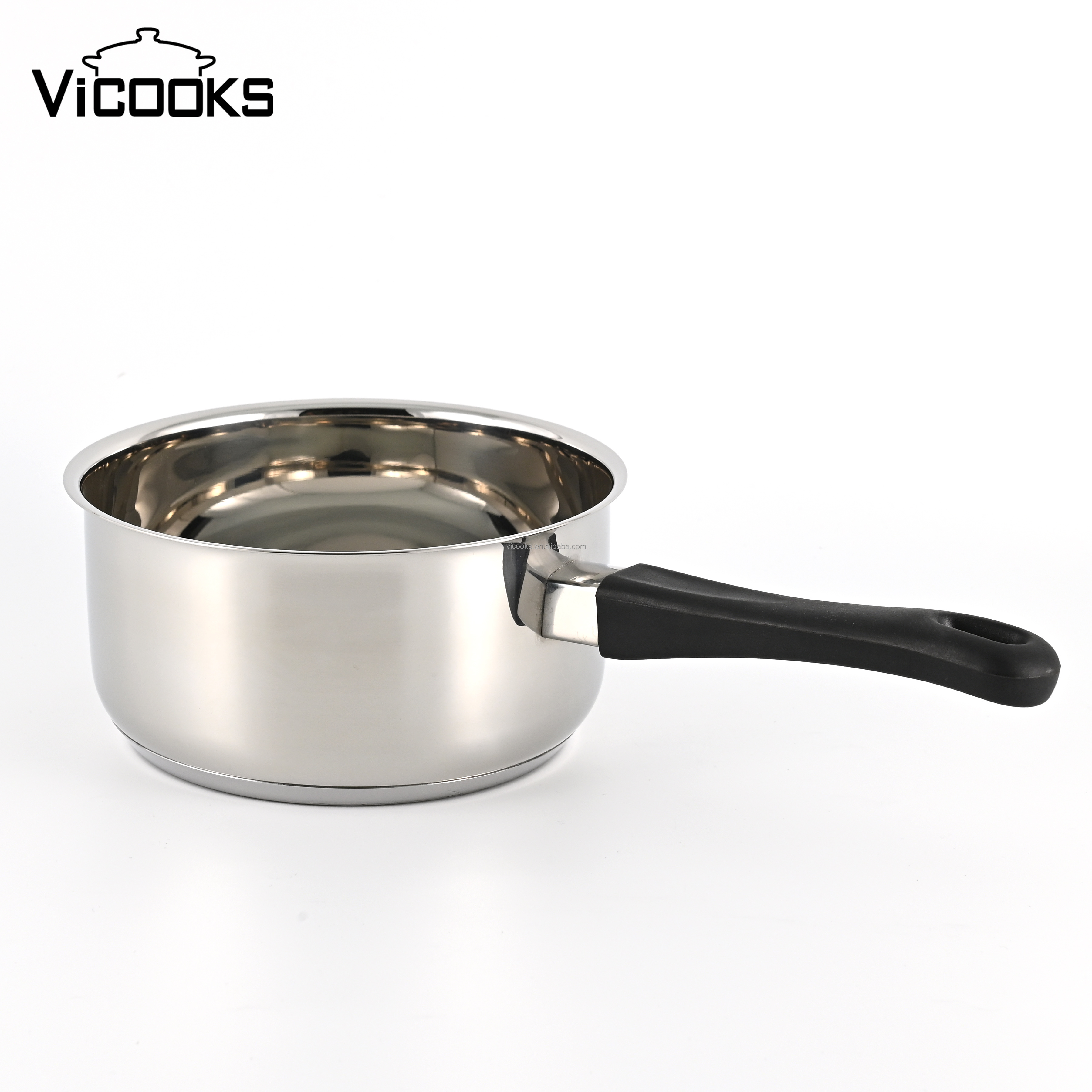 5PCS Stainless Steel Saucepan Set Dishwasher Safe Oven Safe Milk Pot Sauce Pan Cookware Sets With Bakelite Handle