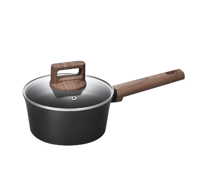 Durable Black Aluminum Cookware Set for Induction and Gas