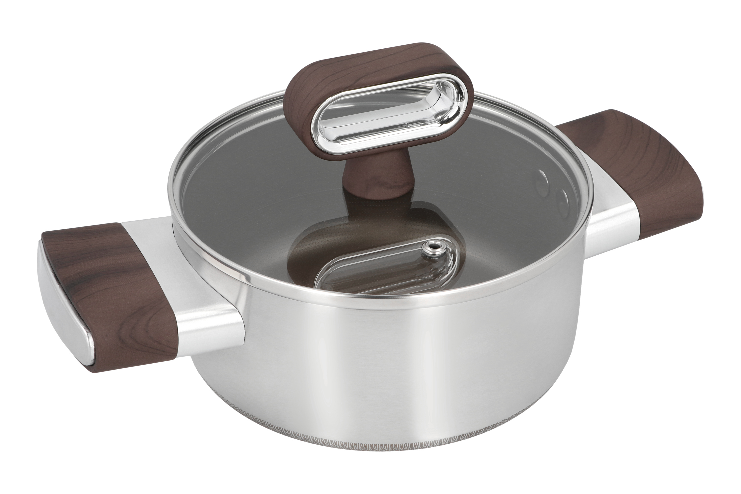 Factory Direct Stainless Steel Cookware Set With Bakelite Handle Induction Compatible Pots &amp; Pans Set PFOA Free Cooking Kitchen