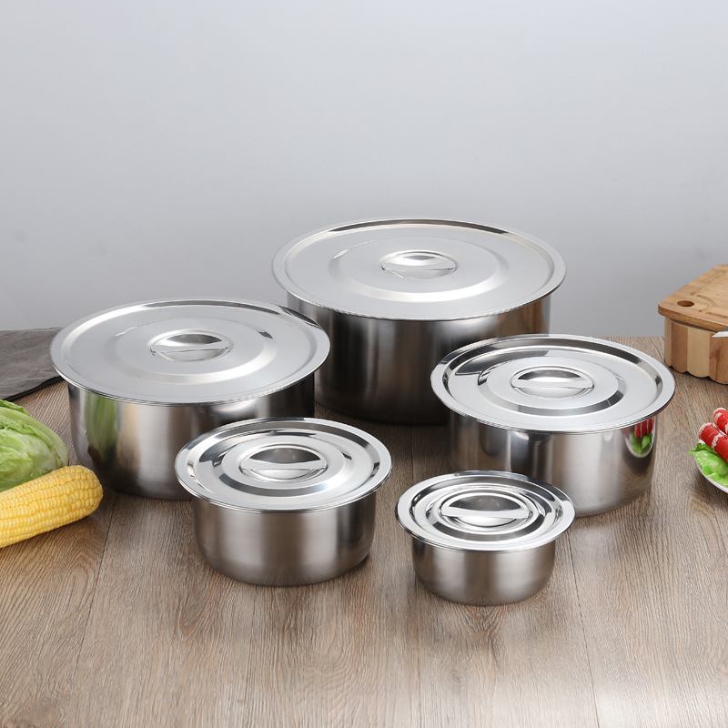 Stainless Steel Stock Pot Set Detail View 1