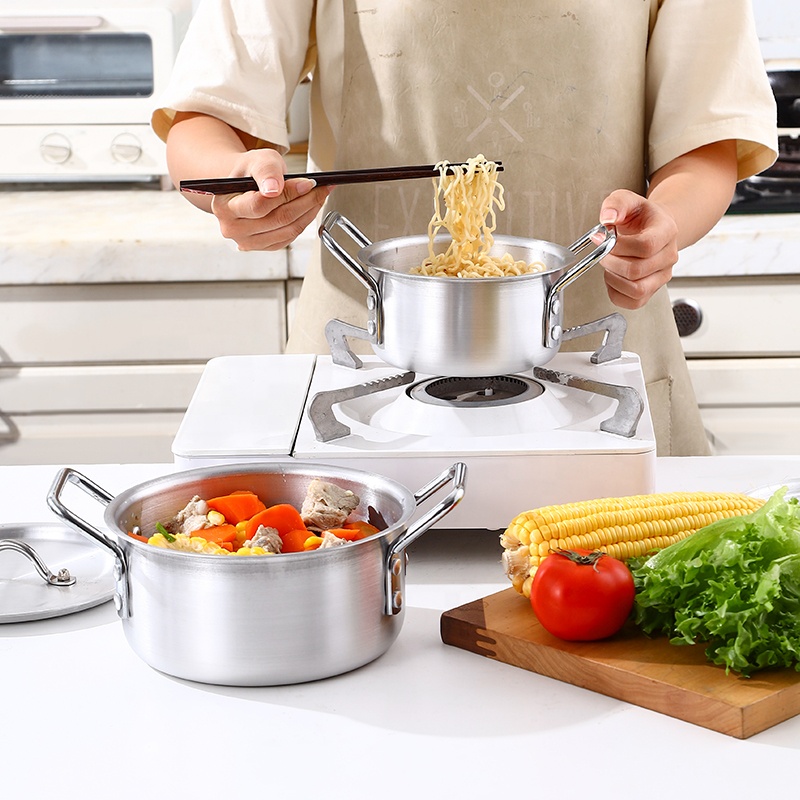 Factory Wholesale Classic 5pcs Aluminum Alloy Panelas Cookware Set 16cm 18cm 20cm 22cm 24cm Kitchen Cooking Pot Casserole