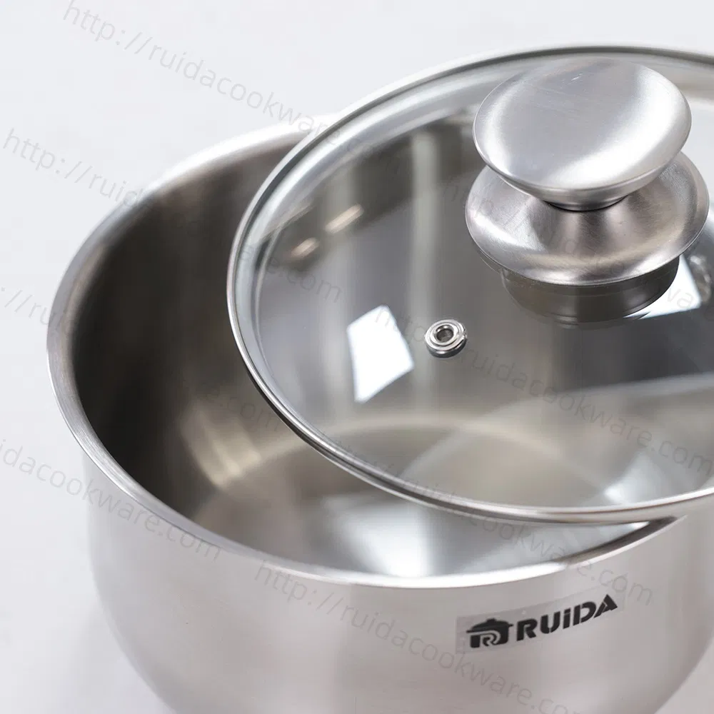 Factory Dishwasher Safe 4PCS Stainless Steel Saucepan Cookware