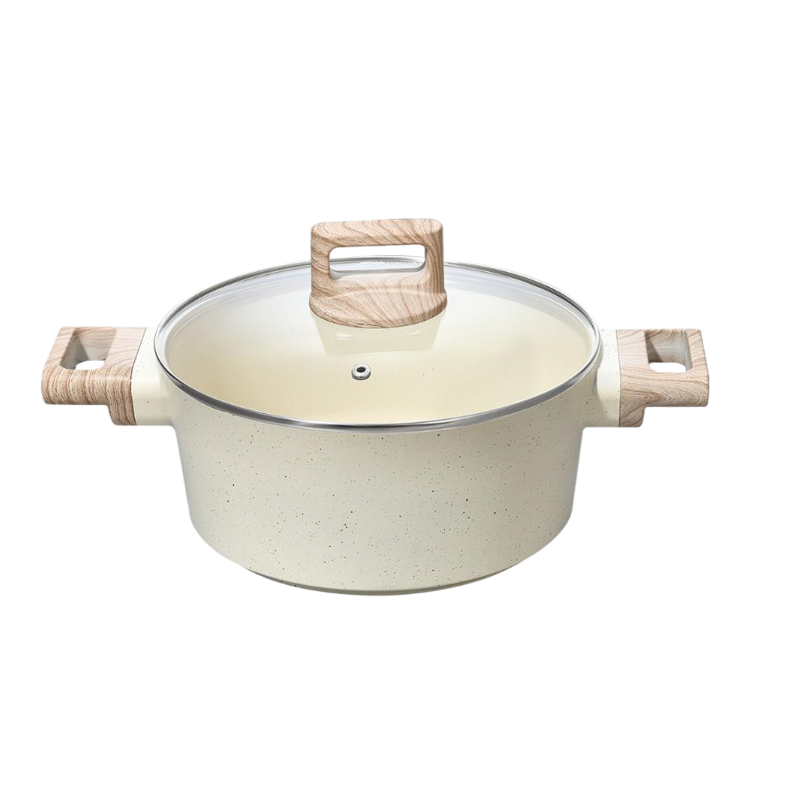 Factory Outlet Casserole Cookware Set Sauce Fry Pan Kitchen European Ceramic Marble