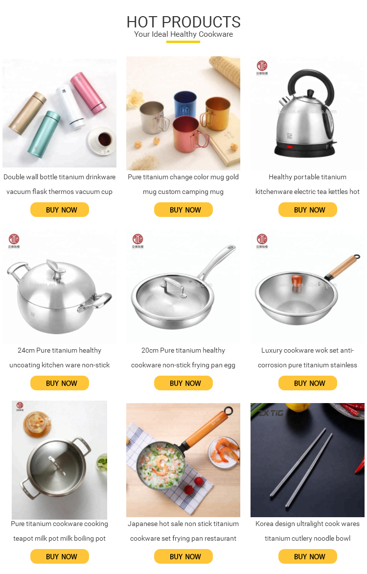 Titanium Drinkware and Kitchenware Banner