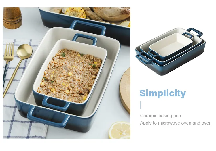 Rectangle Casserole Set
