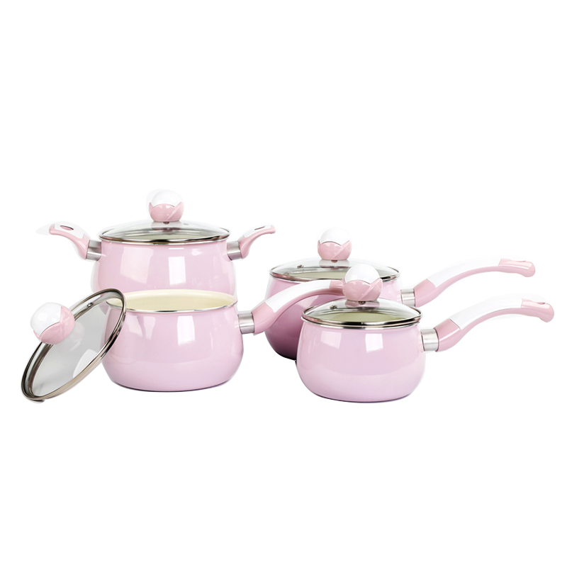 Wholesale Ceramic Nonstick Pots and Sauce Pan with Glass Lid