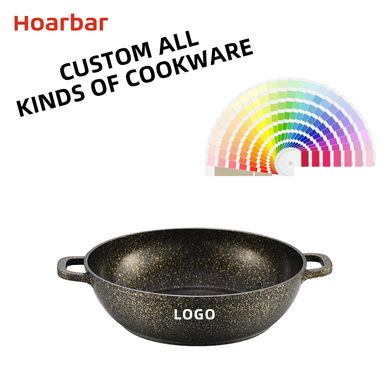 Classic Design Ceramic Stock Pot Set Deep Frying Pan round Set for Soup Cooking &amp; Stock Preparation OEM Deep Frying Pan