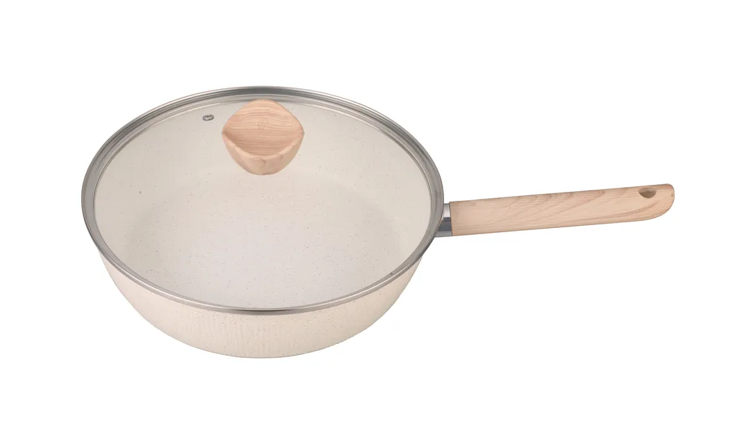 Dishwasher Safe Nonstick Aluminum Skillet Deep Frying Pan Cookware Bottom Construction
