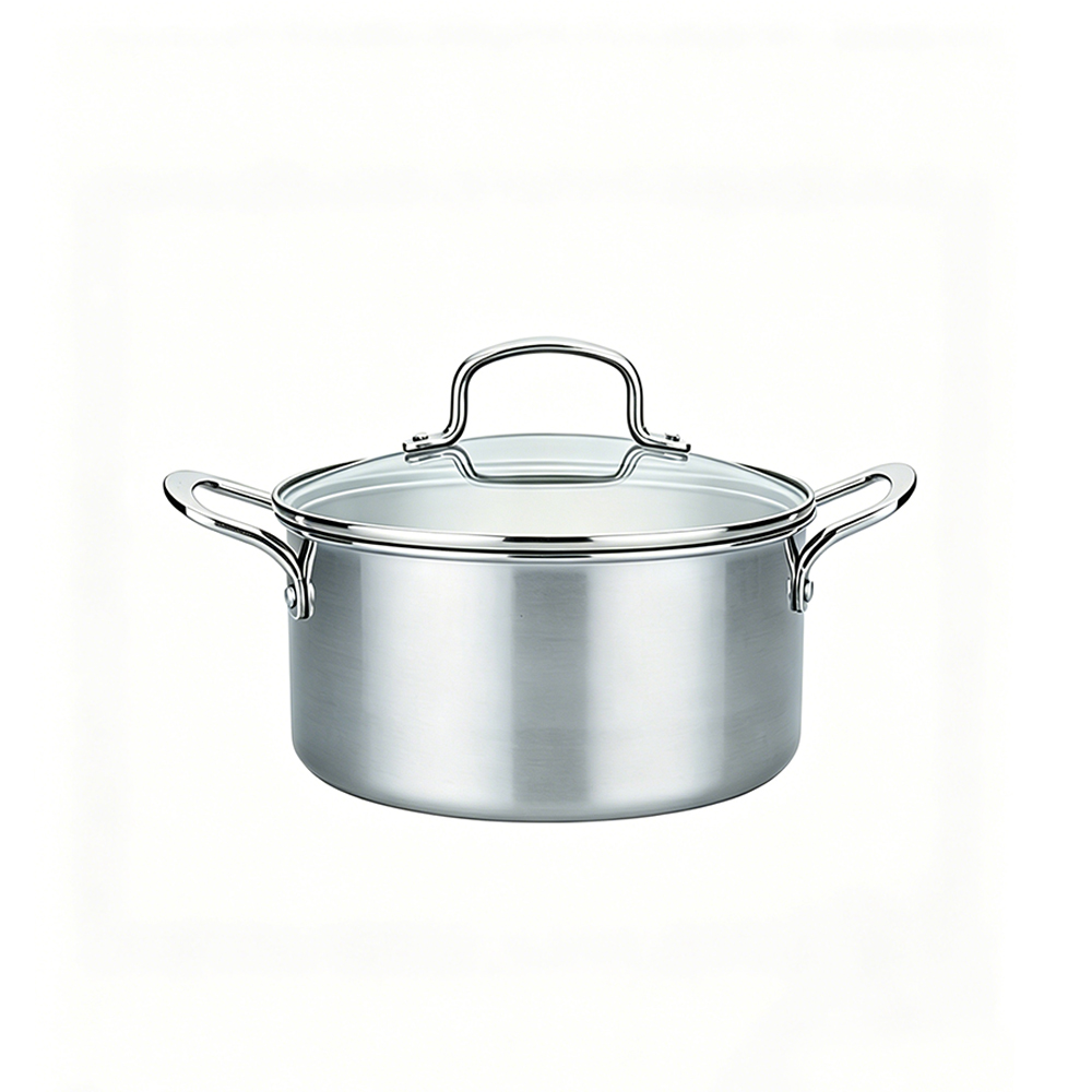 Classic Stainless Steel Cookware Set Casserole Soup Stock Pot Honeycomb Non-Stick Induction Compatible Oven Safe Dishwasher Safe