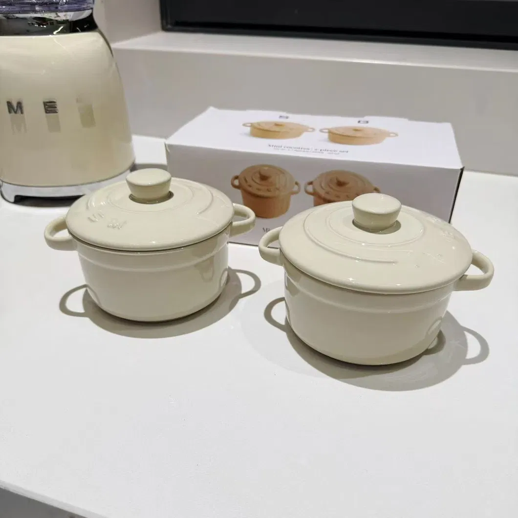 Household Ceramic Soup Pot Soup-Making Small Saucepan
