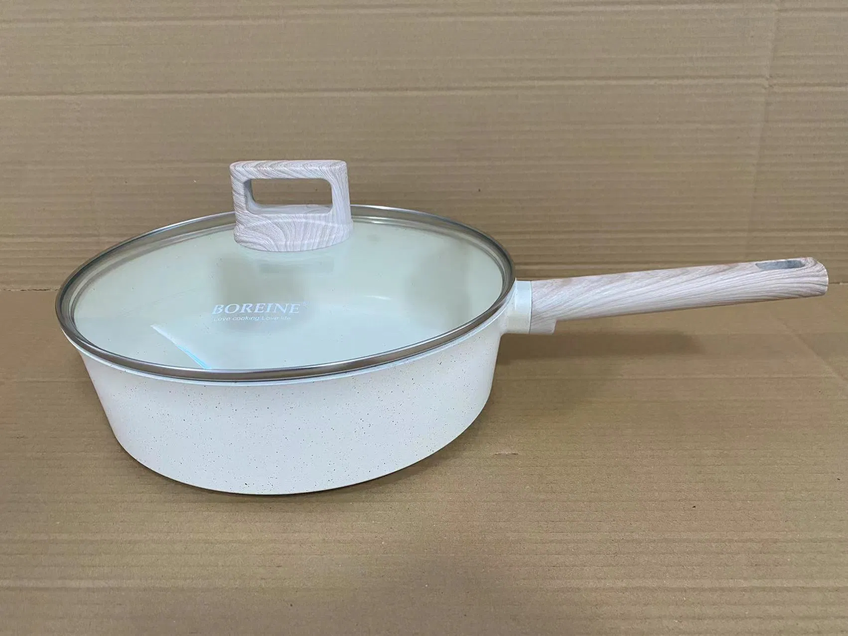 Factory Outlet Casserole Cookware Set Sauce Fry Pan Kitchen European Ceramic Marble