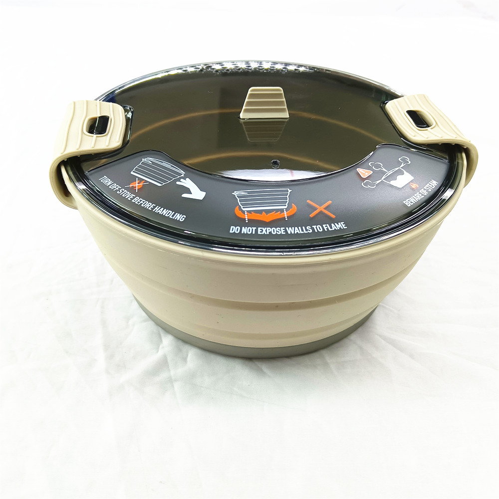 Environmentally Friendly Outdoor Camping Cookware Set Easy to Carry Folding Kettle Boiling Kettle Camping Portable Tableware