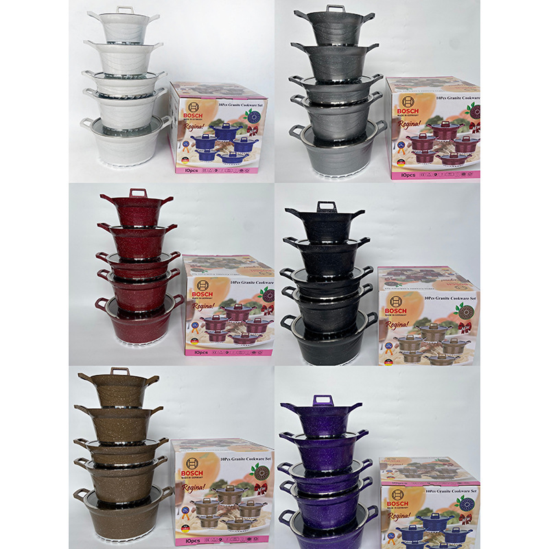 Dessini Die Casting Royal Dessini Nonstick Cookware Set Red Dessini Cookware Set Dessini Square Pot Dessini Granite Cookware Set Dessini Cookware Set 10 Pieces