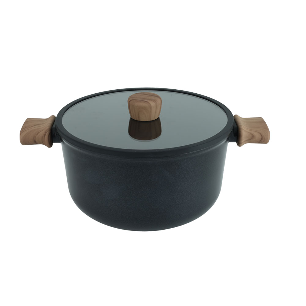 16-piece Cookware Set Scratch-Proof Contemporary Style and Stackable for Storage with Bakelite Handles