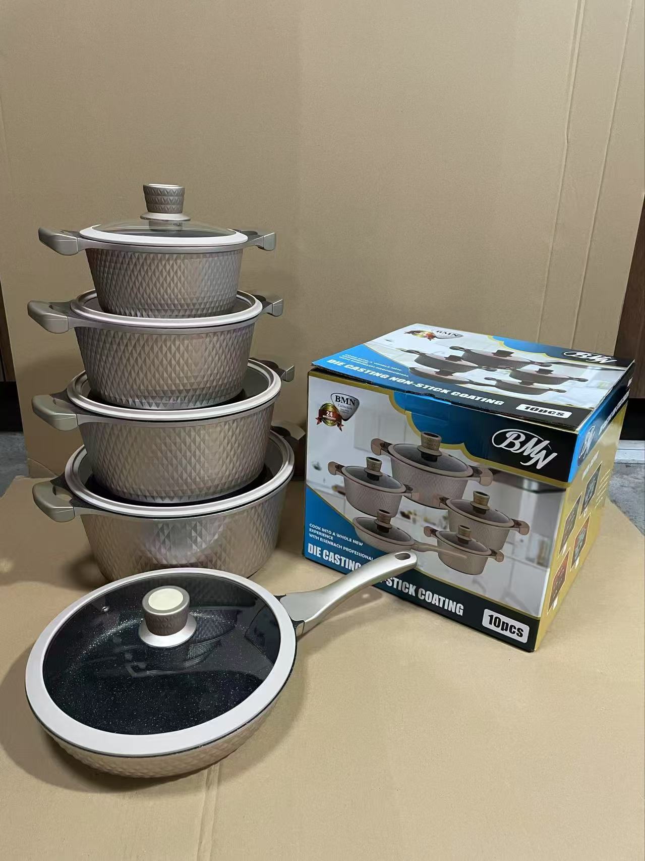 High Performance Professional 10 Pcs Non Stick Kitchen Set for Home Chef Restaurant Quality Results