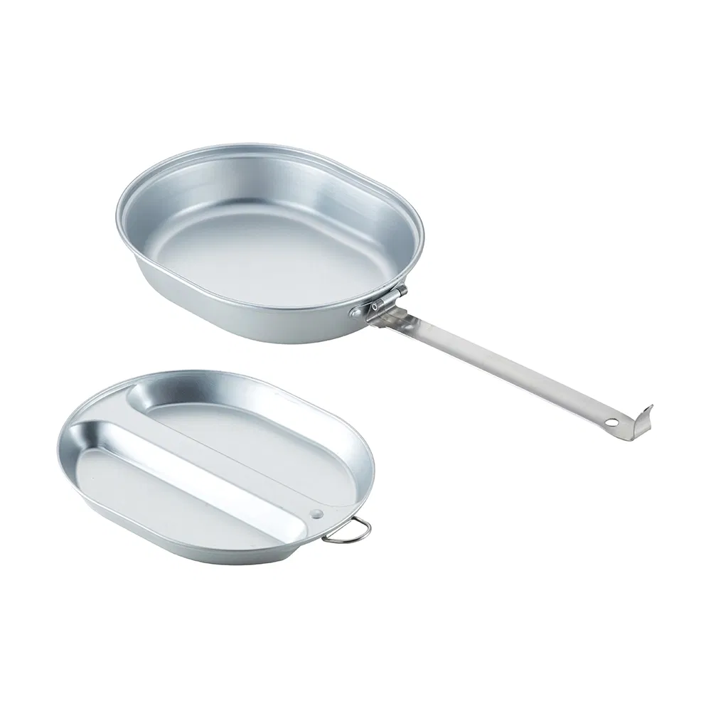 Featherlight Aluminum Lunch Box Duo - Premium Camping &amp; Picnic Bento Set for Two