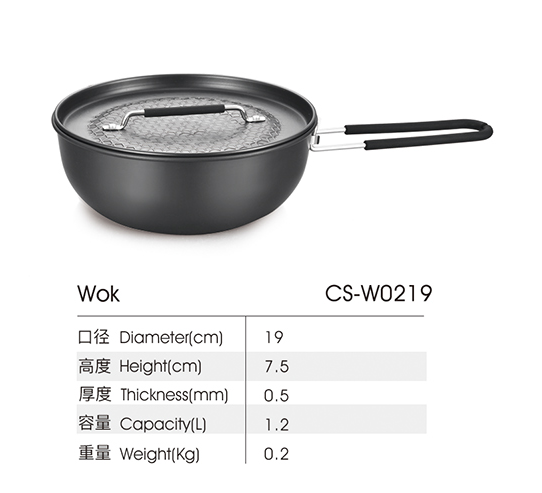 Hot Sale Portable Classic 6-Piece Carbon Steel Camping Cookware Set Outdoor Multi-Layer Base Durable and Easy-Carry