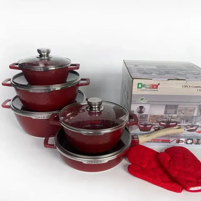 12 PCS Die Casting Aluminium Cookware Set View 3