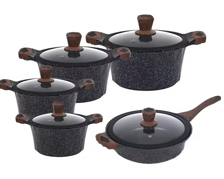 Ceramic Cooking Pot Non Stick Frying Pan Aluminum Cooking Pots Cookware Wholesale Sets of Pots