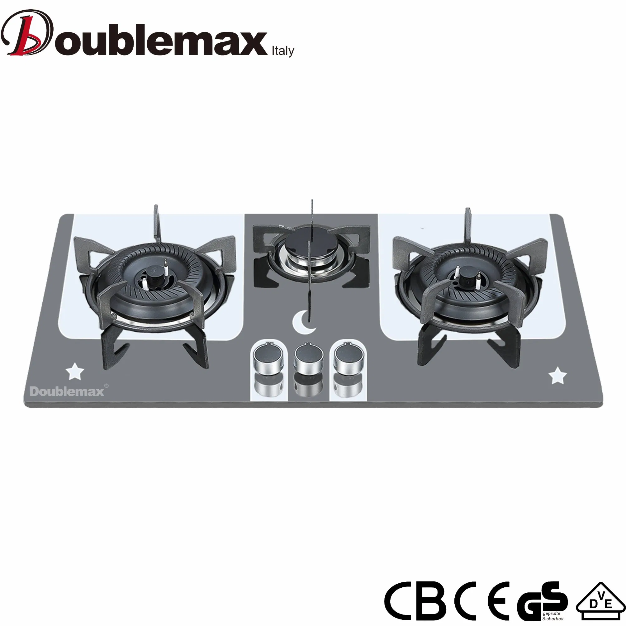Smart Kitchen Appliance Built in Stainless Steel 3 Burner Gas Stove