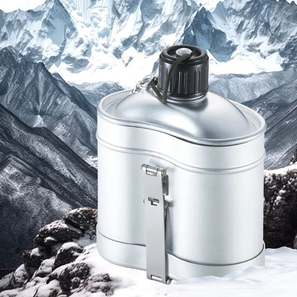 Wholesale Price: Lightweight Aluminum Camping Canteen Set with Cup and Mess Kit