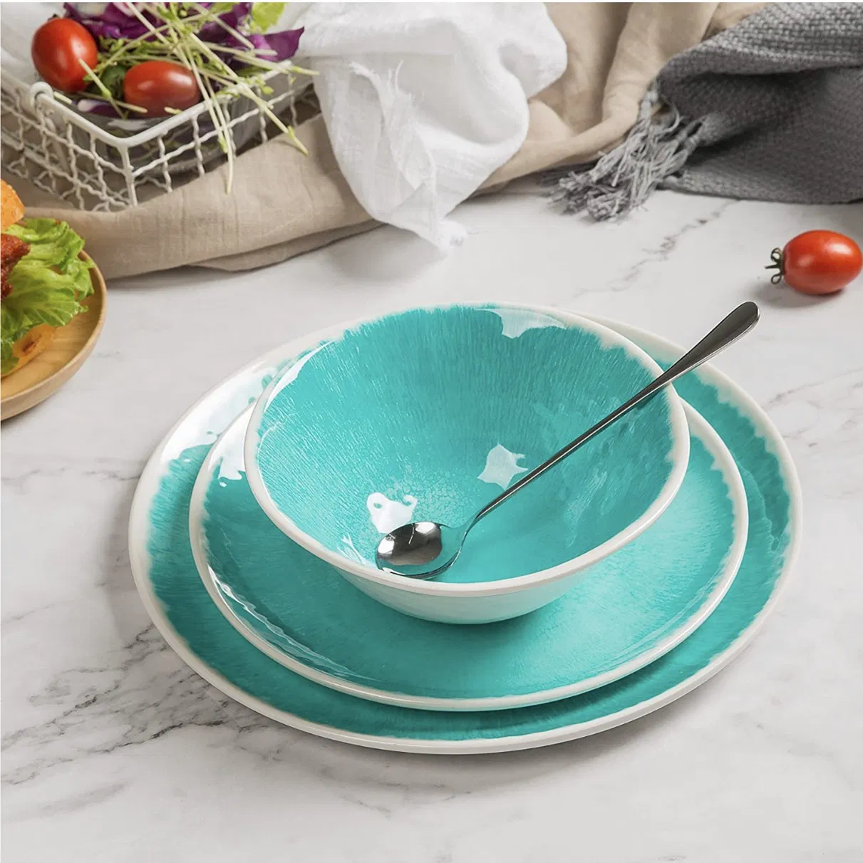 Factory Supply Customized Cookware Melamine Dinnerware Set Vajilla De Melamina