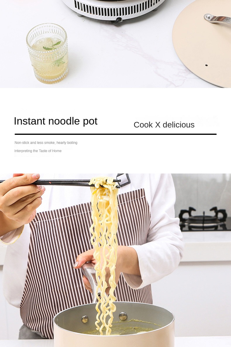 High-Temp Resistant Cookware Set 26-28cm Deep Fry Pans 18-24cm Stock Pots With 3 Lids Industrial-Grade Ceramic Coating