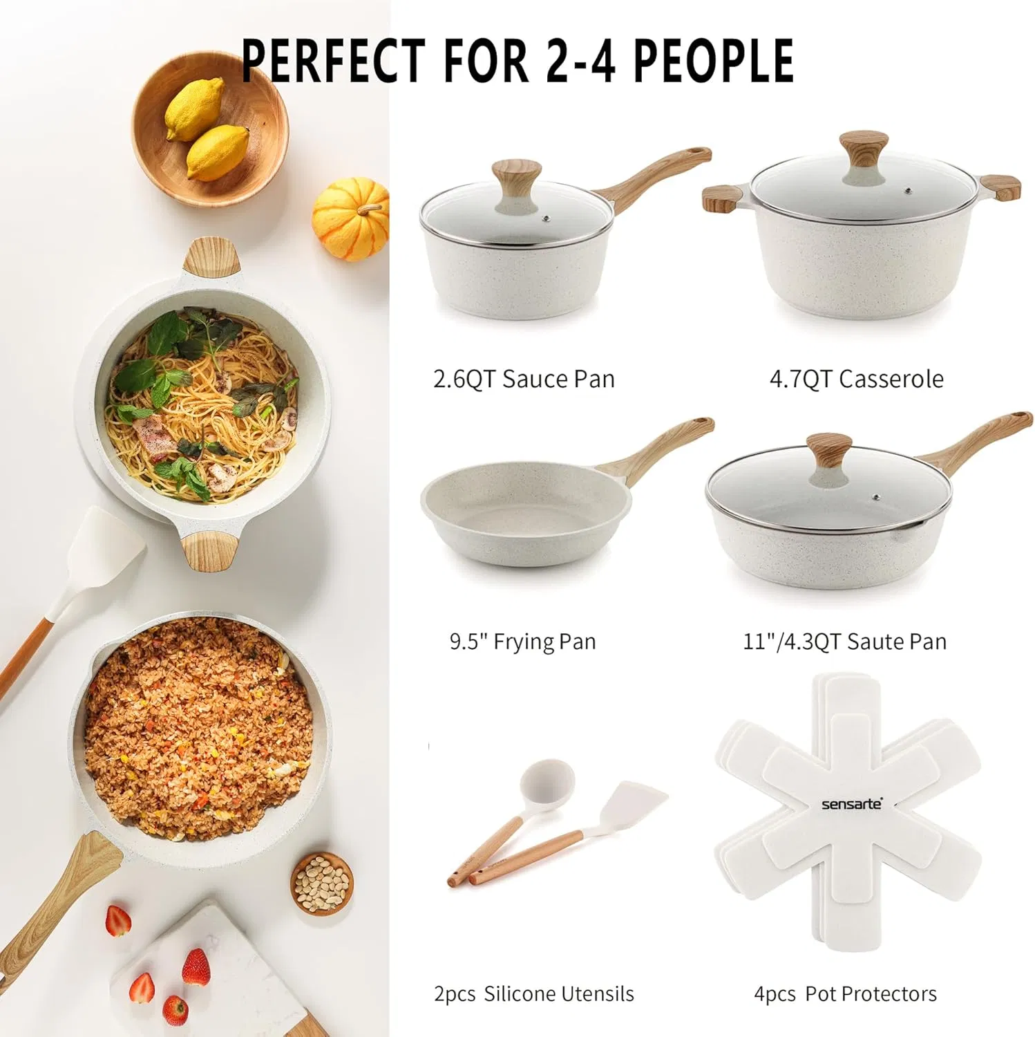 Nonstick Ceramic Cookware Set Specification 6