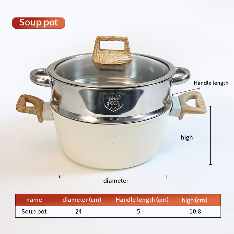 12pcs Granite White Nonstick Induction Bottom Pans Cookware Set Pots Pans Frying Pans Non Stick Cooking Set