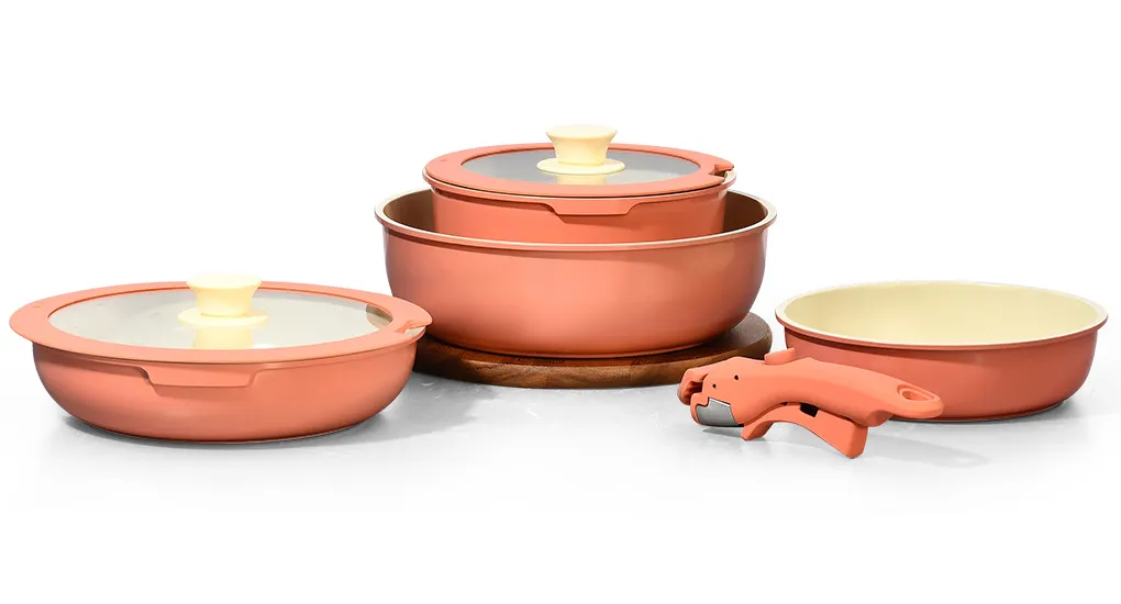 Space-Saving Detachable Handle Cookware Set Detail 7