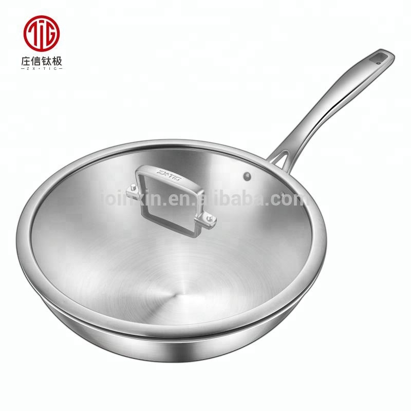 New Kitchenware Multipurpose Cooking Pot Set Professional Restaurant Chef Titanium Frying Pan