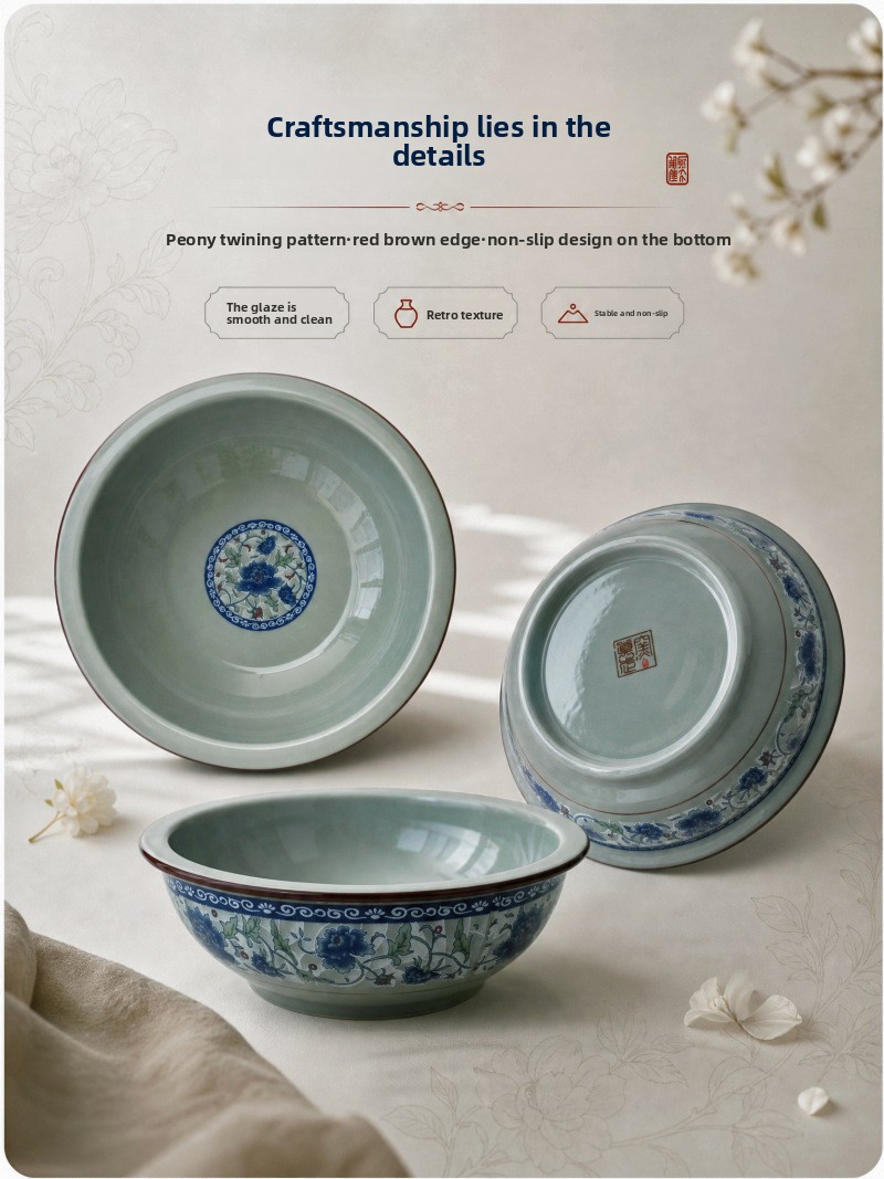 Zhenwu SP01 Glazed Ceramic Soup Pot Set Modern Non-stick High Quality Induction Cooker Compatible Microwave Safe Retro Style