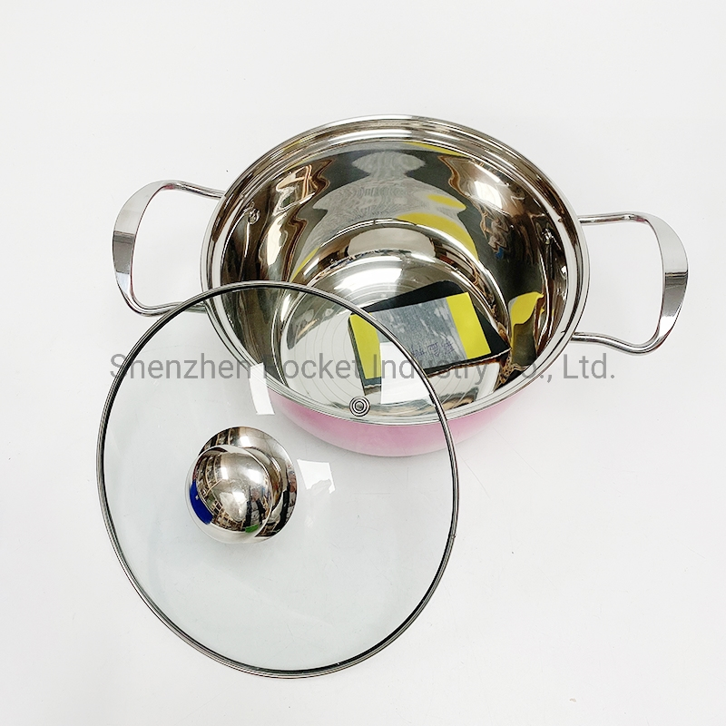 Spray Paint Colors Kitchen Cooking Pot Set Stainless Steel Induction Cookware Pot Sets