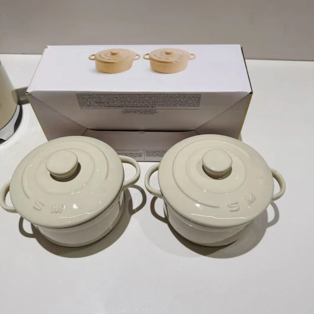 Household Ceramic Soup Pot Soup-Making Small Saucepan