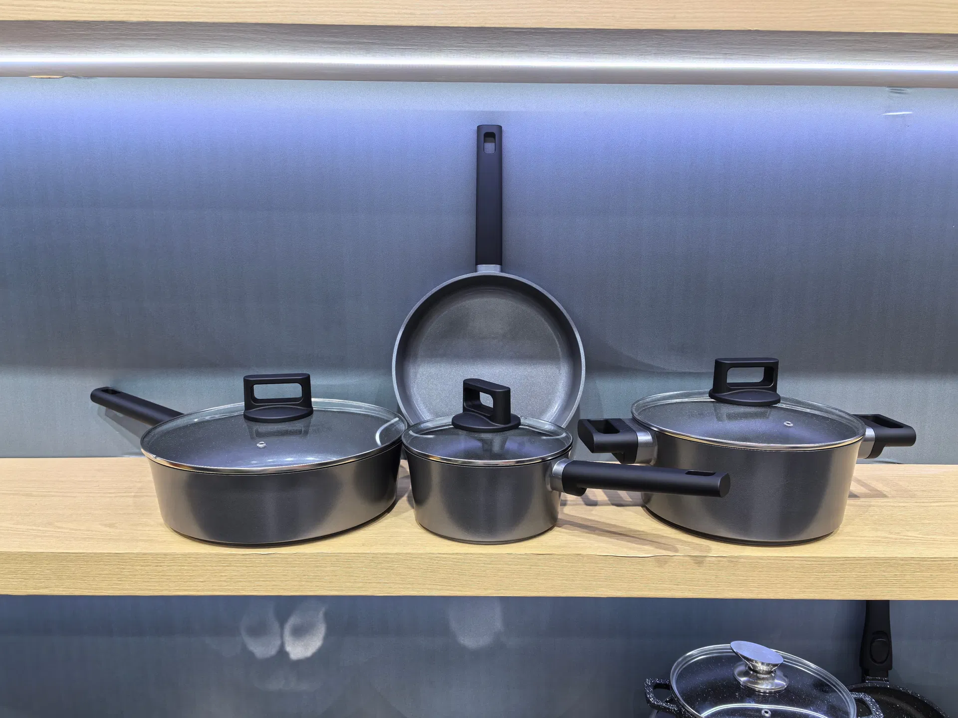 Stockpot Non-Stick Non-Toxic Healthy Kitchen Pot Casserole Cooking Frying Pan Cookware Set