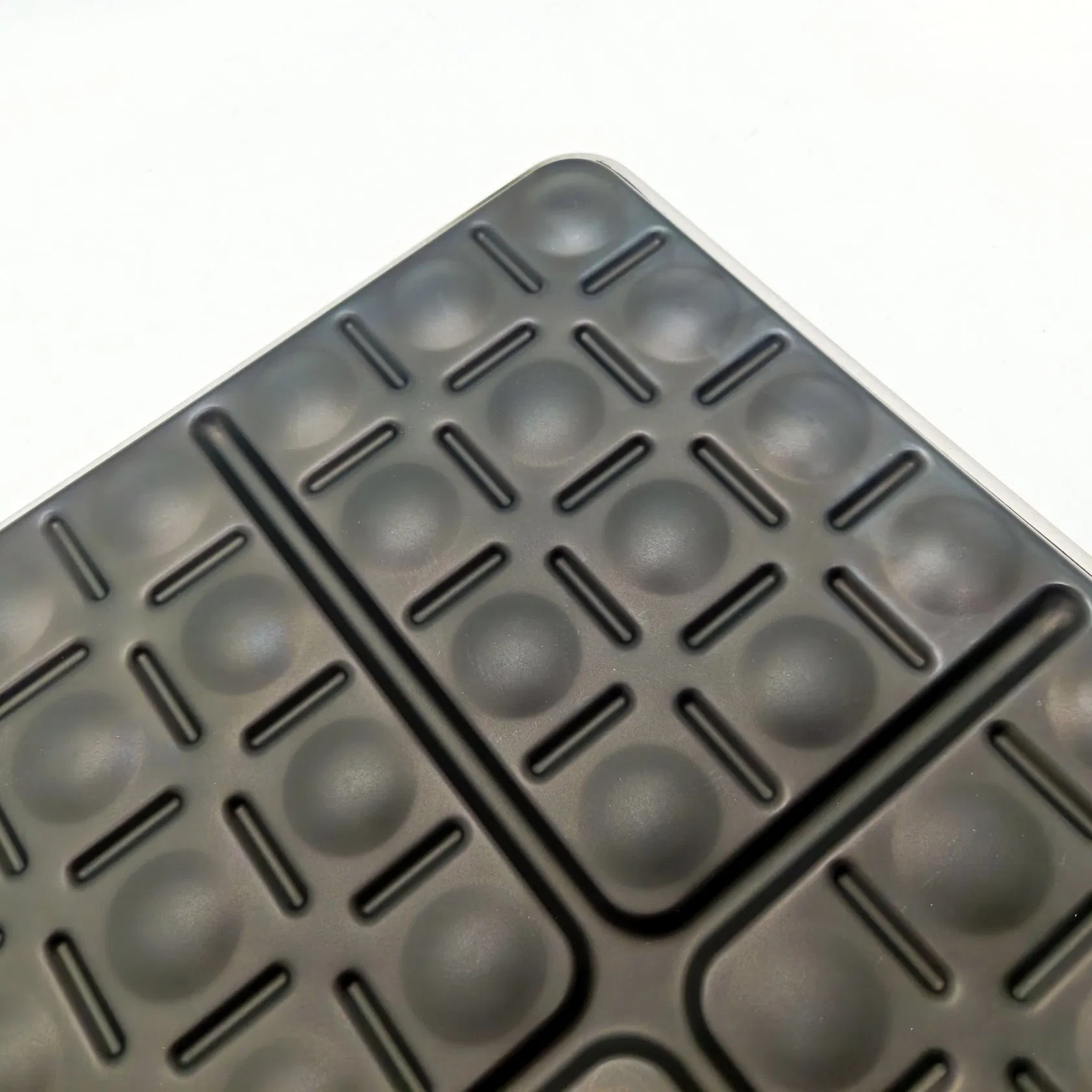 Aluminized Steel with Band in Rim 96 Concave 22 Gauge 1-3/8" Cluster Slide Bun Pan with Pfas Free Non-Stick Coating Baking Tray